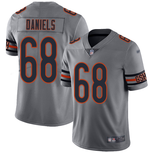 Chicago Bears Limited Silver Men James Daniels Jersey NFL Football #68 Inverted Legend